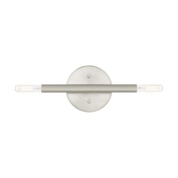 Copenhagen 2-Light Wall Sconce in Brushed Nickel