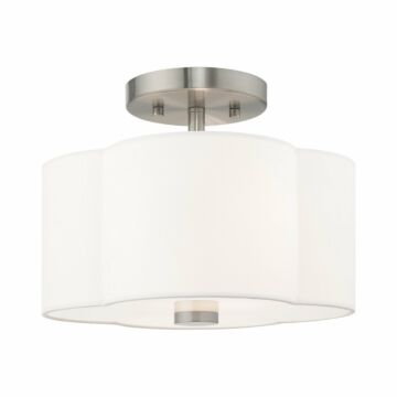 Chelsea 2-Light Ceiling Mount in Brushed Nickel