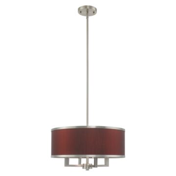 Park Ridge 4-Light Pendant in Brushed Nickel