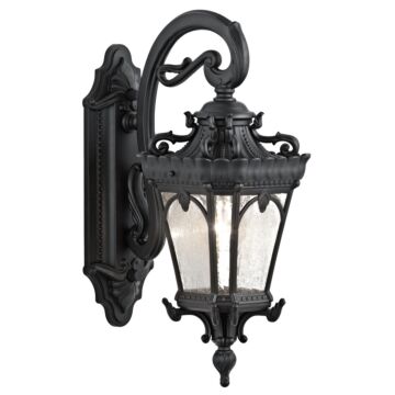 Tournai One Light Outdoor Wall Mount in Textured Black by Kichler