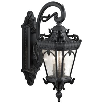 Tournai Two Light Outdoor Wall Mount in Textured Black by Kichler