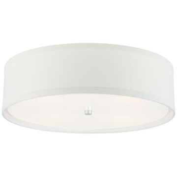 Walker  Flush Mount in Burnished Silver Leaf by Visual Comfort Signature