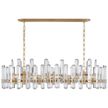 Bonnington  Chandelier in Hand-Rubbed Antique Brass by Visual Comfort Signature