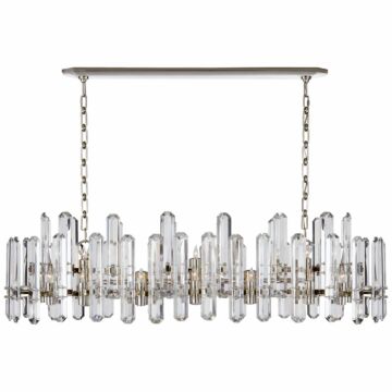 Bonnington  Chandelier in Polished Nickel by Visual Comfort Signature