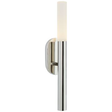 Rousseau LED Bathroom Vanity Light Sconce in Polished Nickel by Visual Comfort Signature
