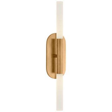 Rousseau LED Bathroom Vanity Light in Antique-Burnished Brass by Visual Comfort Signature