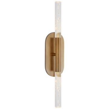 Rousseau LED Bathroom Vanity Light in Antique-Burnished Brass by Visual Comfort Signature