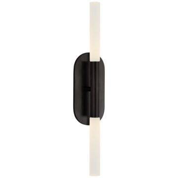 Rousseau LED Bathroom Vanity Light in Bronze by Visual Comfort Signature