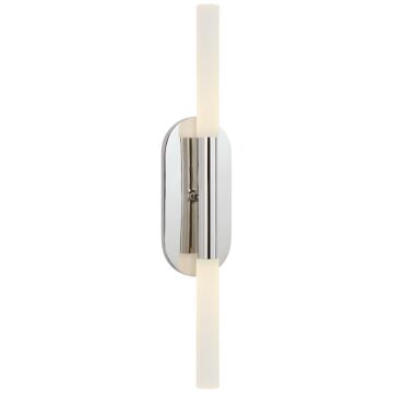 Rousseau LED Bathroom Vanity Light in Polished Nickel by Visual Comfort Signature