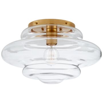 Tableau  Flush Mount in Antique-Burnished Brass by Visual Comfort Signature