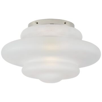 Tableau  Flush Mount in Polished Nickel by Visual Comfort Signature