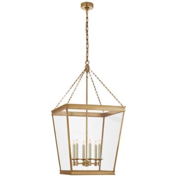 Launceton  Lantern in Antique-Burnished Brass by Visual Comfort Signature