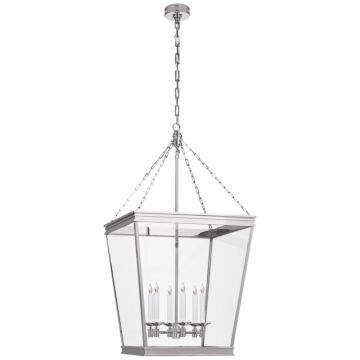 Launceton  Lantern in Polished Nickel by Visual Comfort Signature