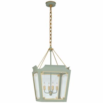 Caddo  Lantern in Celadonith Gild by Visual Comfort Signature