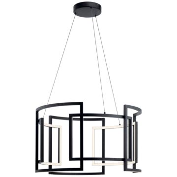 Melko LED Chandelier in Black by Kichler