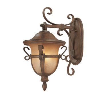 Tudor Outdoor Three Light Outdoor Wall Bracket in Walnut by Kalco