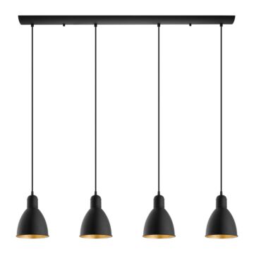 Priddy 2 Four Light Pendant in BlackGold by Eglo USA