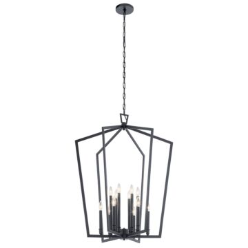 Abbotswell Foyer Chandelier in Black by Kichler