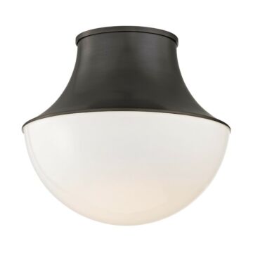 Lettie One Light Flush Mount in Old Bronze by Hudson Valley