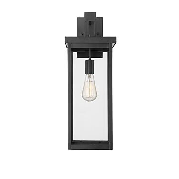 Barkeley One Light Outdoor Wall Sconce in Powder Coated Black by Millennium
