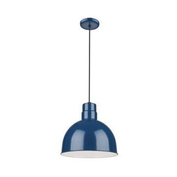 R Series One Light Pendant in Navy Blue by Millennium