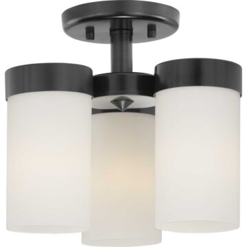 Elevate 3-Light Flush Mount in Black