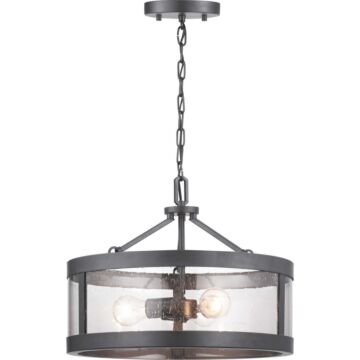 Gresham 3-Light Semi-Flush Convertible in Graphite