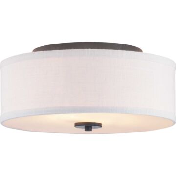 Inspire 2-Light Flush Mount in Graphite