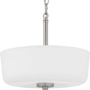 Tobin 2-Light Semi-Flush Convertible in Brushed Nickel