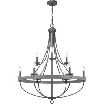 Gulliver 9-Light Chandelier in Graphite