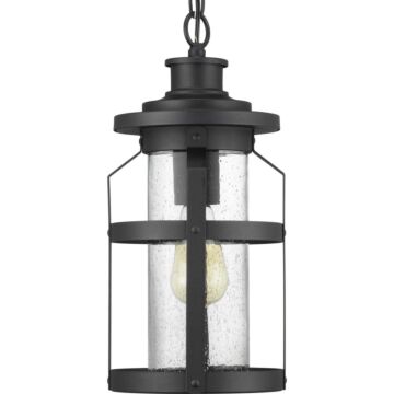 Haslett 1-Light Hanging Lantern in Black