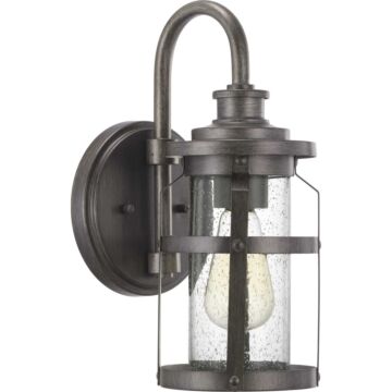 Haslett 1-Light Wall Lantern in Antique Pewter