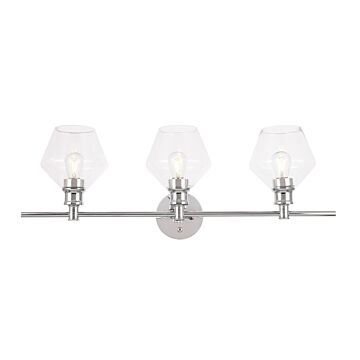 Gene 3-Light Wall Sconce in Chrome