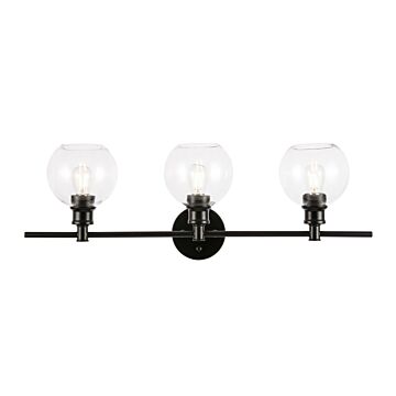 Collier 3-Light Wall Sconce in Black