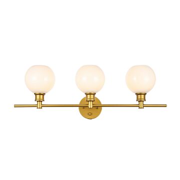 Collier 3-Light Wall Sconce in Brass