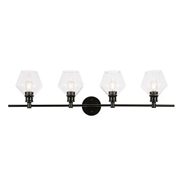 Gene 4-Light Wall Sconce in Black