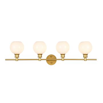 Collier 4-Light Wall Sconce in Brass