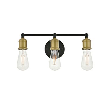 Serif 3-Light Wall Sconce in brass