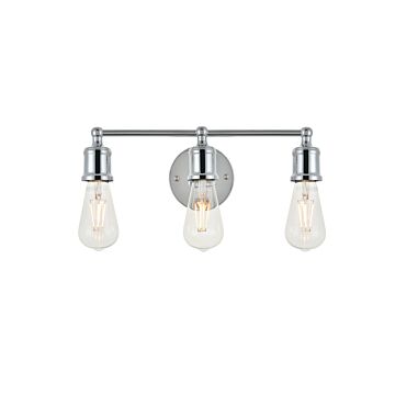 Serif 3-Light Wall Sconce in Chrome