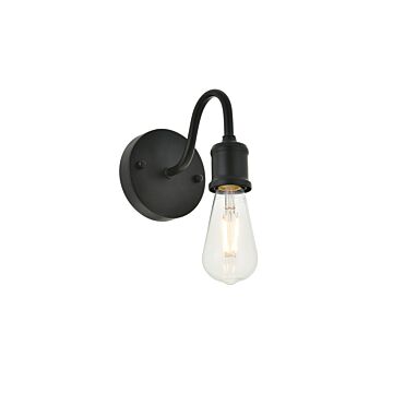 Serif 1-Light Wall Sconce in black
