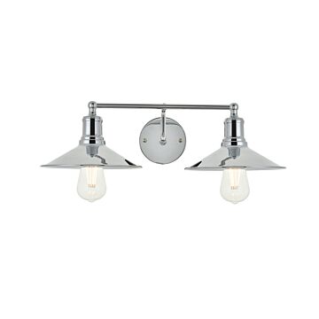 Etude 2-Light Wall Sconce in Chrome