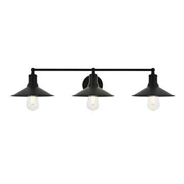Etude 3-Light Wall Sconce in black