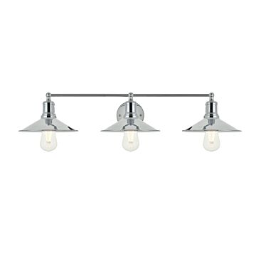 Etude 3-Light Wall Sconce in Chrome