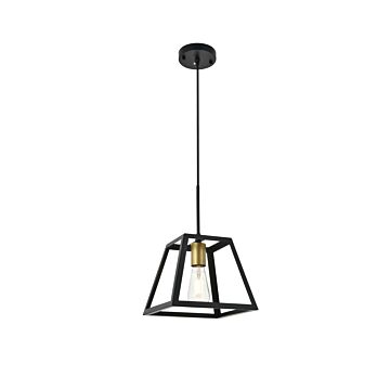 Resolute 1-Light Pendant in brass