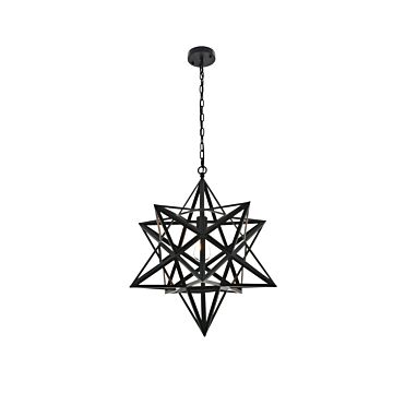 Nocturne 1-Light Pendant in black