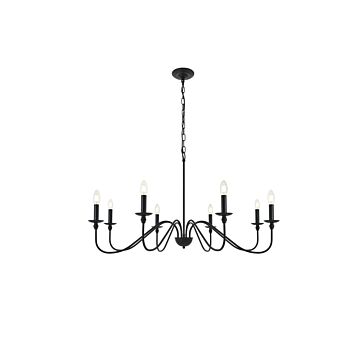 Rohan 8-Light Pendant in Matte Black