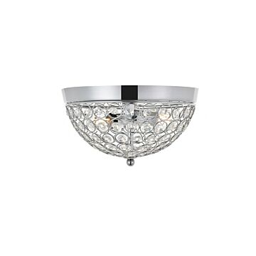 Taye 2-Light Two light Flush Mount in Chrome