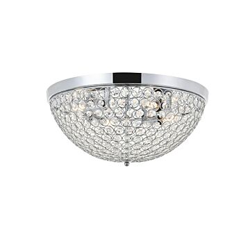 Taye 4-Light Flush Mount in Chrome