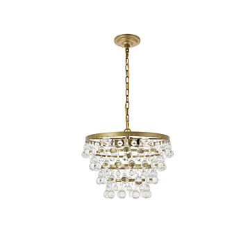 Kora 5-Light Pendant in Brass