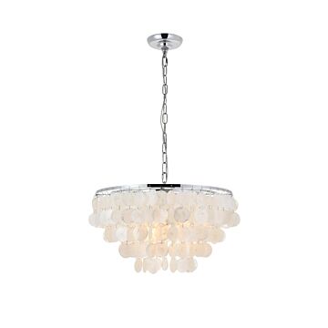 Selene 4-Light Pendant in Chrome
